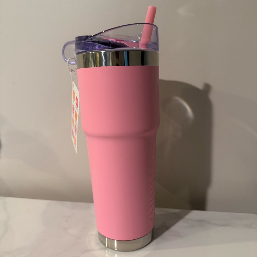 Dunkin' Donuts Spring 32 oz Insulated Stainless Steel Tumbler Color Light Pink - Picture 2 of 5